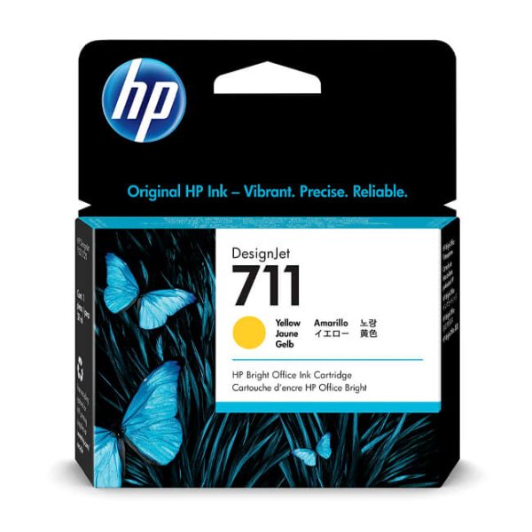 Tinta HP 711 original CZ132A Yellow